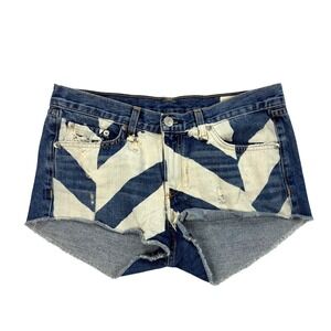 Rag &‎ Bone Denim Shorts Womens Size 27 Distressed Cut Off Light Wash Blue